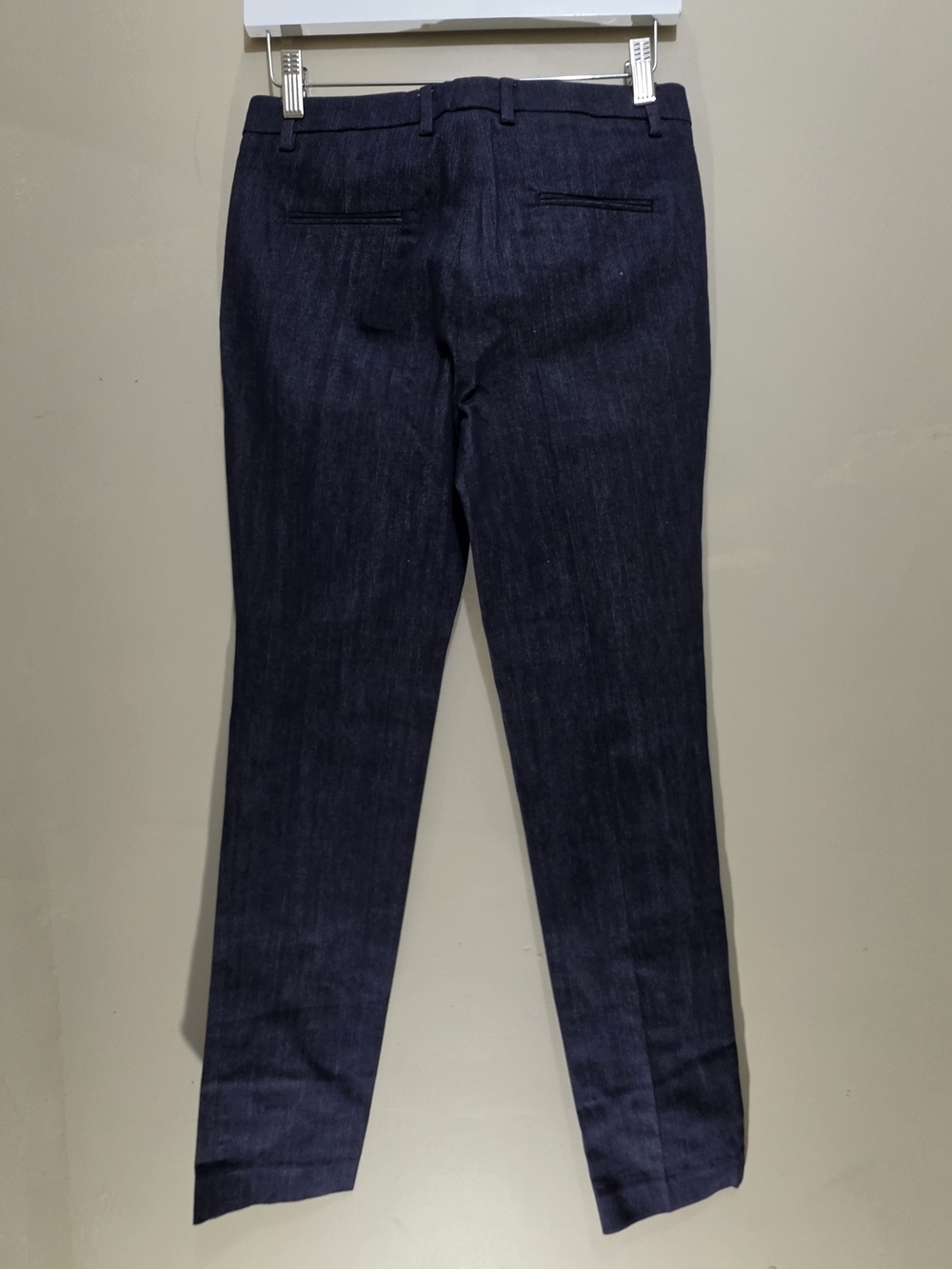 Moncler Women’s Tailored Pants Size 38EU Blue Waist 28 Slim Fit - Picture 11 of 15